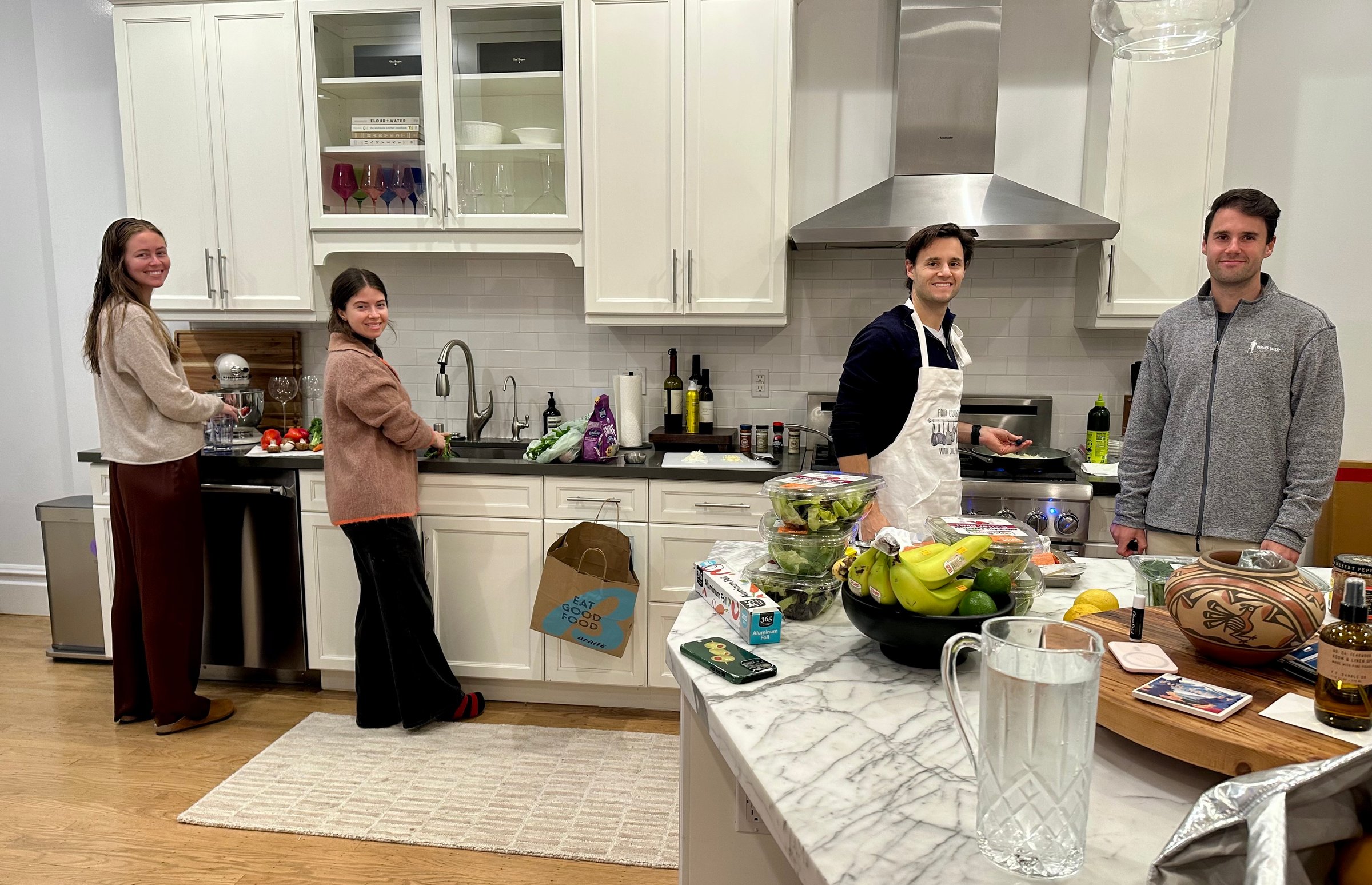 Cooking with friends